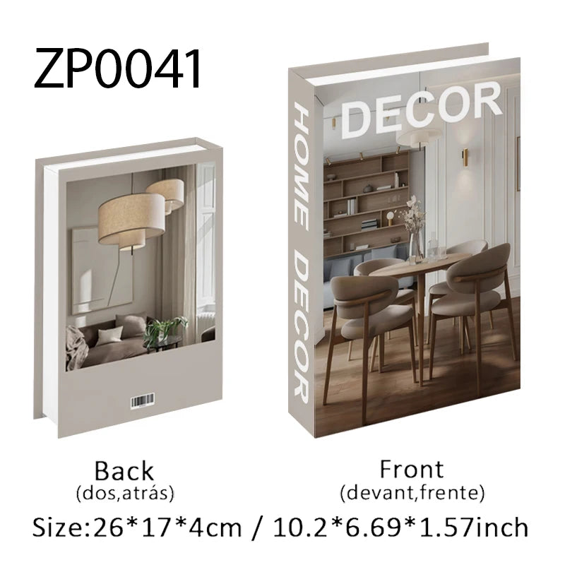 Trendy Chic Faux Books – Decorative Book Storage Boxes with Stylish Covers for Coffee Table Scandinavian Style Contemporary Home Décor