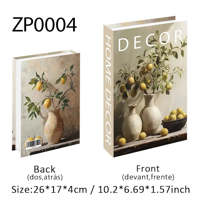 Trendy Chic Faux Books – Decorative Book Storage Boxes with Stylish Covers for Coffee Table Scandinavian Style Contemporary Home Décor