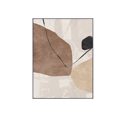 Neutral Tones Brown Beige Scandinavian Abstract Wall Art Fine Art Canvas Prints Pictures For Modern Apartment Bedroom Art For Contemporary Interiors