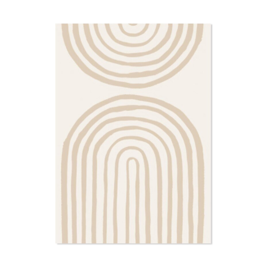 Light White Beige Terracotta Minimalist Abstract Gallery Wall Art Fine Art Canvas Prints Pictures For Modern Living Room Bedroom Art Decor