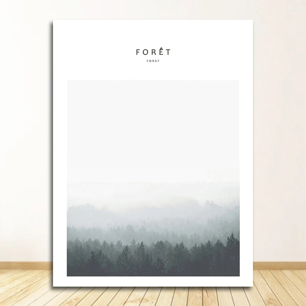 Minimalist Lifestyle Nordic Nature Nature Deer Forest Wall Art Fine Art Canvas Prints Pictures For Living Room Dining Room Art For Modern Living