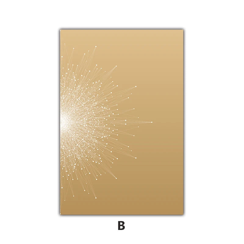 Contrasting Color Abstract Particle Geometry Wall Art Fine Art Canvas Prints Pictures For Living Room Bedroom Home Office Decor