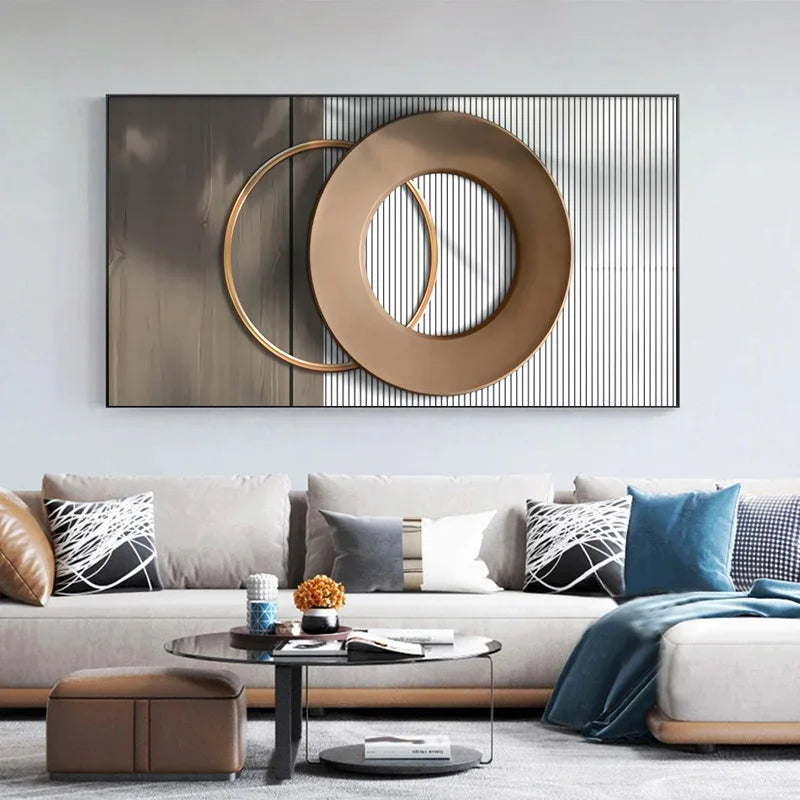 Modern Aesthetics Abstract Celestial Geometry Wall Art Fine Art Canvas Prints Pictures For Living Room Dining Room Art For Contemporary Interiors 2025