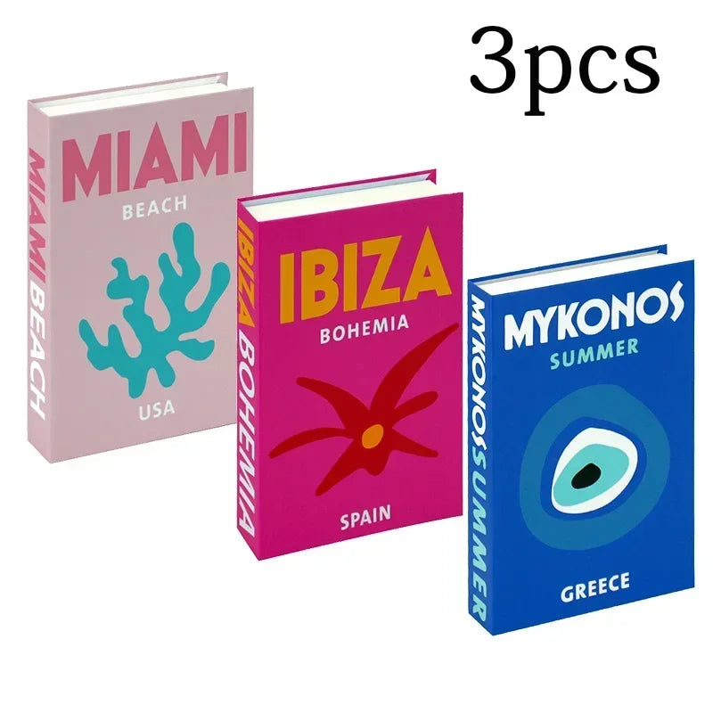 Set of 3Pcs Designer Fashion Faux Books – Decorative Designer Book Props for Coffee Table, Living Room, Hotel Room, Club &amp; Villa Decor