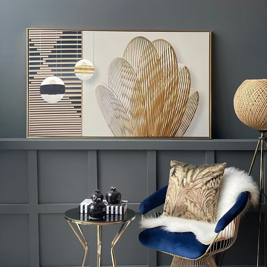 DIY Gold Metal Floating Picture Frame Kit for Large Canvas Artwork (50x70cm or 60x90cm etc) Matte Black, Silver Frame - For Canvas Prints