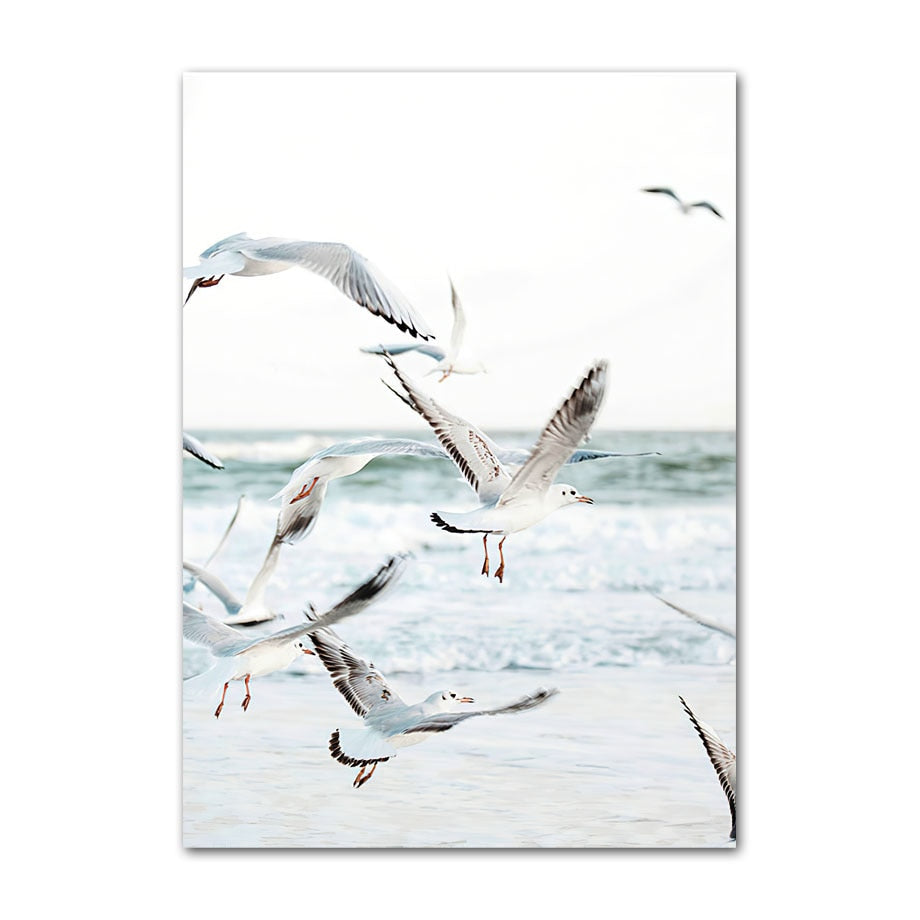 Blue Green Beach Surf Scene Tropical Dream Landscape Wall Art Fine Art Canvas Prints For Living Room Bedroom Gallery Wall Home Decor