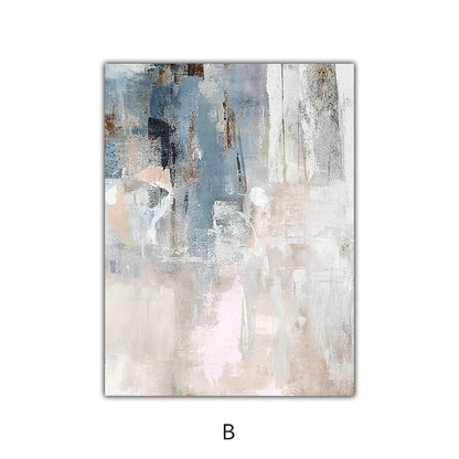 Shades Of Blue Gray Beige Abstract Wall Art Fine Art Canvas Prints Pictures For Living Room Contemporary Art For Modern Interiors