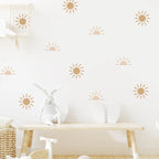Sun Rising Cute Nordic Wall Decals For Children's Nursery Room Removable Peel & Stick Wall Stickers For Creative DIY Kid's Room Wall Decor