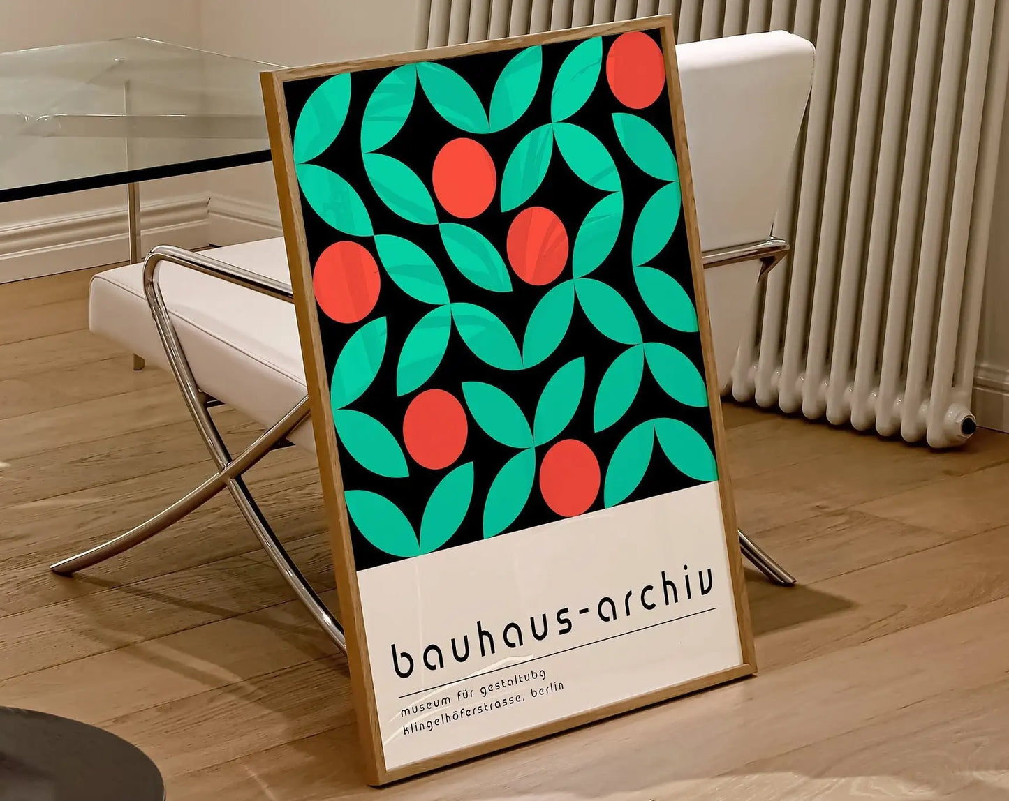 Colorful Vintage Retro Geometric Abstract Bauhaus Expo Art Gallery Poster Wall Art Fine Art Canvas Prints Pictures For Living Room Home Office Decor