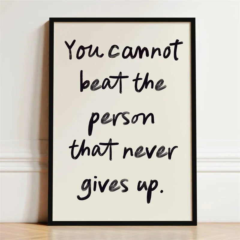 Motivational Quotes & Affirmation Wall Art Fine Art Canvas Prints - Inspirational Words, Simple Modern Typography & Uplifting Phrases