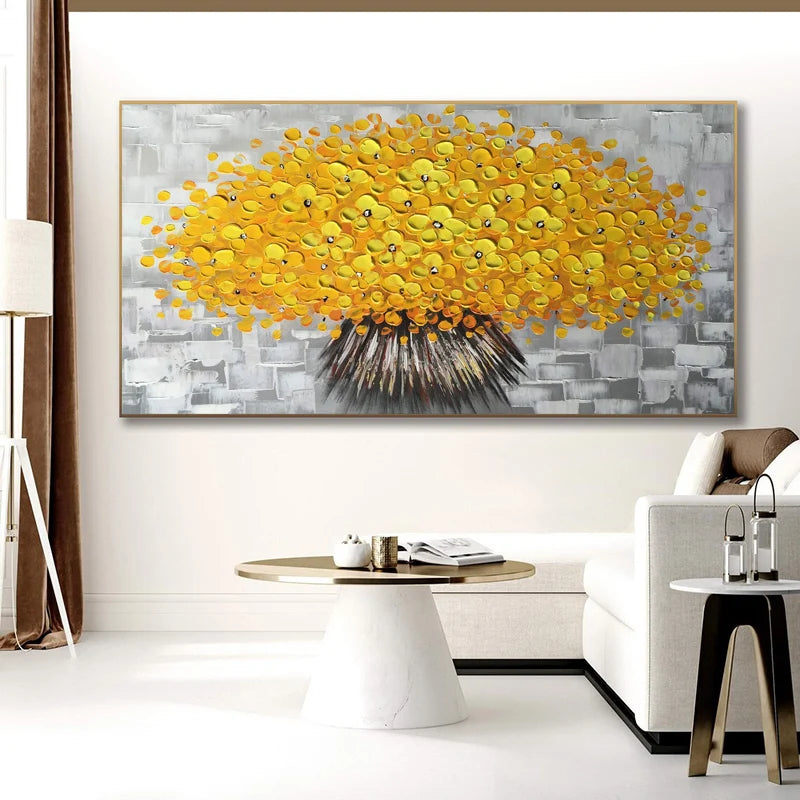 Modern Abstract Flower Tree Wall Art Fine Art Canvas Prints Large Sizes Pictures For Living Room Bedroom Home Office Art Decor