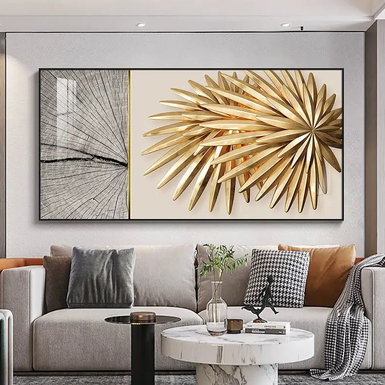 Modern Abstract Architectural Geometry Wall Art Fine Art Canvas Prints Sun Moon Pictures For Luxury Apartment Living Room Home Office Decor