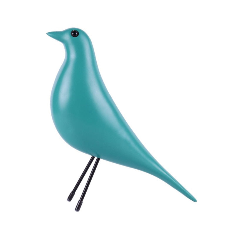 Simple Colorful Bird Figurine Nordic Blackbrid Desktop Ornament Decoration For Living Room Sideboard Office Desk Nordic Home Decor