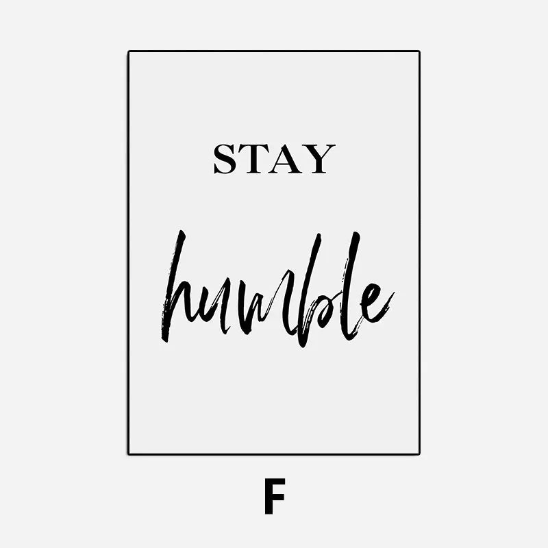 Positive Mindset Inspirational Quotes Posters Wall Art Fine Art Canvas Prints Simple Typographic Wall Decor For Living Room Bedroom Minimalist Home Decor