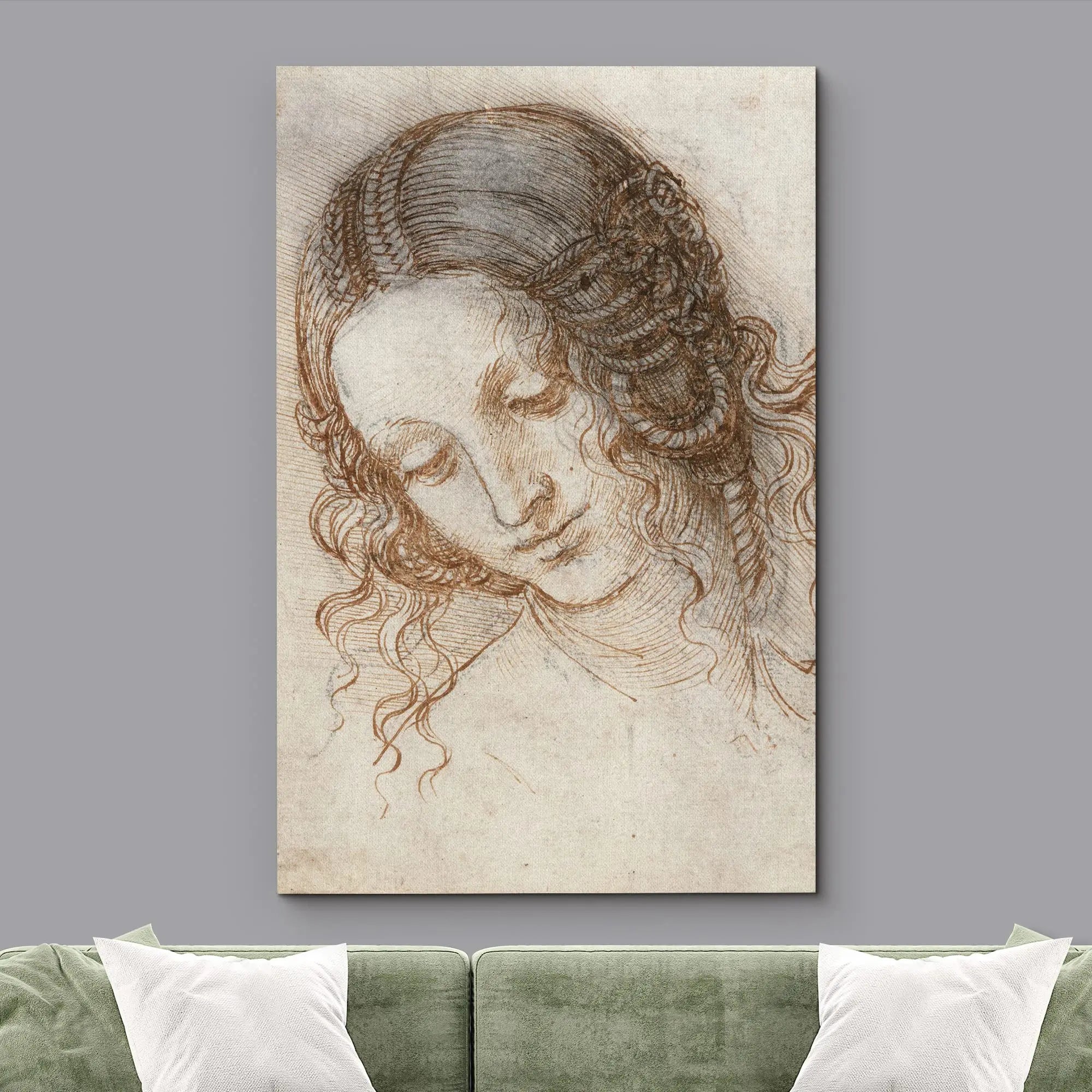 Classic Painting Vitruvian Man, Study of Proportions by Leonardo da Vinci Fine Art Canvas Print Famous Paintings Wall Art Home Office Decor