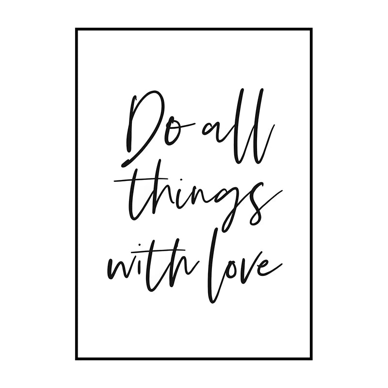 Motivational Quotes Posters Black White Minimalist Wall Art Fine Art Canvas Prints Inspirational Quotations Posters For Living Room Bedroom Home Office Decor