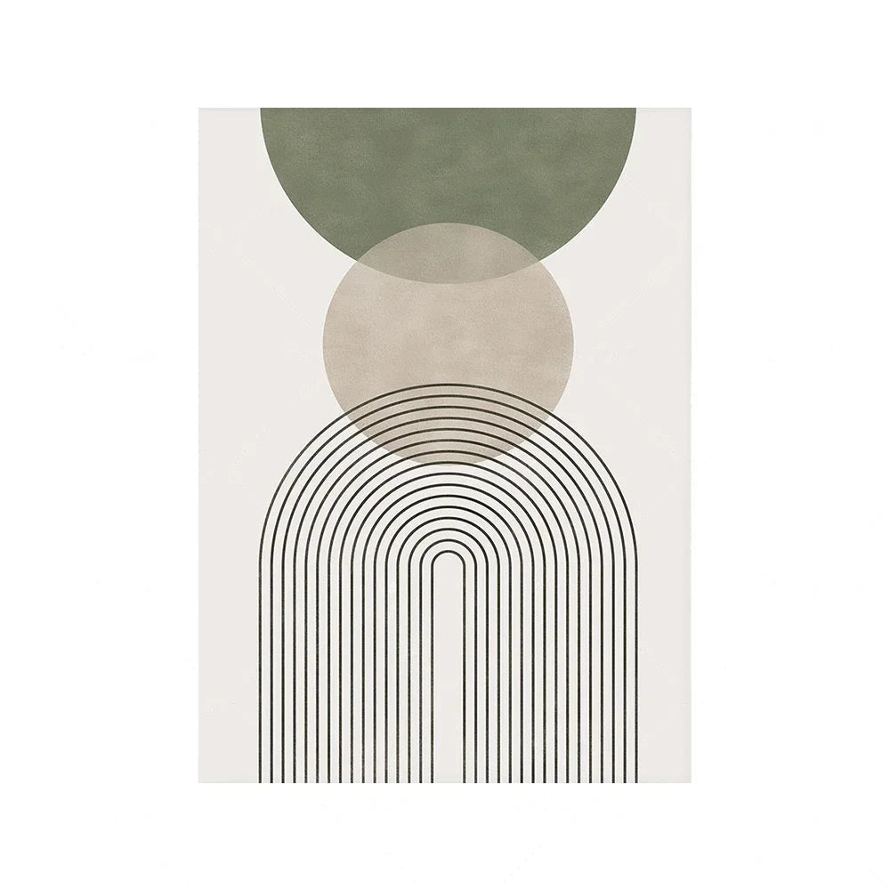 Sage Green Beige Minimalist Abstract Botanical Wall Art Fine Art Canvas Prints Pictures For Living Room Dining Room Nordic Home Decor
