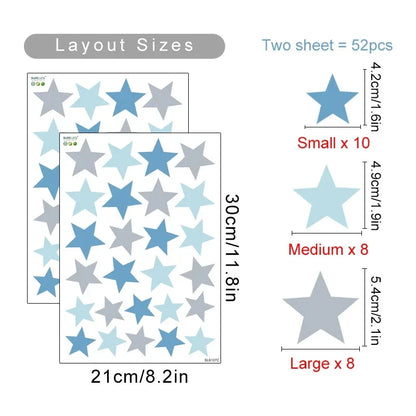 Cute Giraffe Hippo & Woodland Animals Wall Decals – Peel & Stick Wall Stickers for Nursery, Kids’ Room & Kindergarten Decor