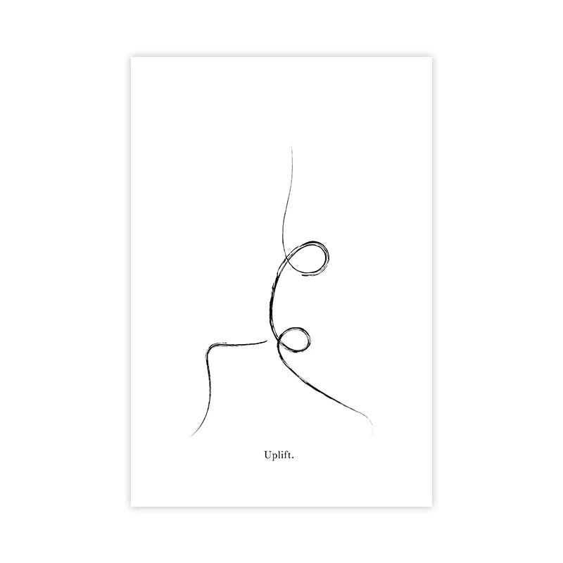 Minimalist Yoga Posters Wall Art Line Art Fine Art Canvas Prints Pictures For Meditation Studio Living Room Bedroom Art For Simple Living 2025
