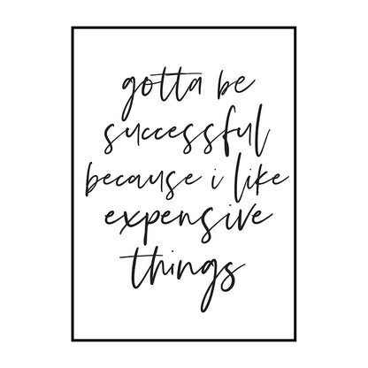 Motivational Quotes Posters Black White Minimalist Wall Art Fine Art Canvas Prints Inspirational Quotations Posters For Living Room Bedroom Home Office Decor