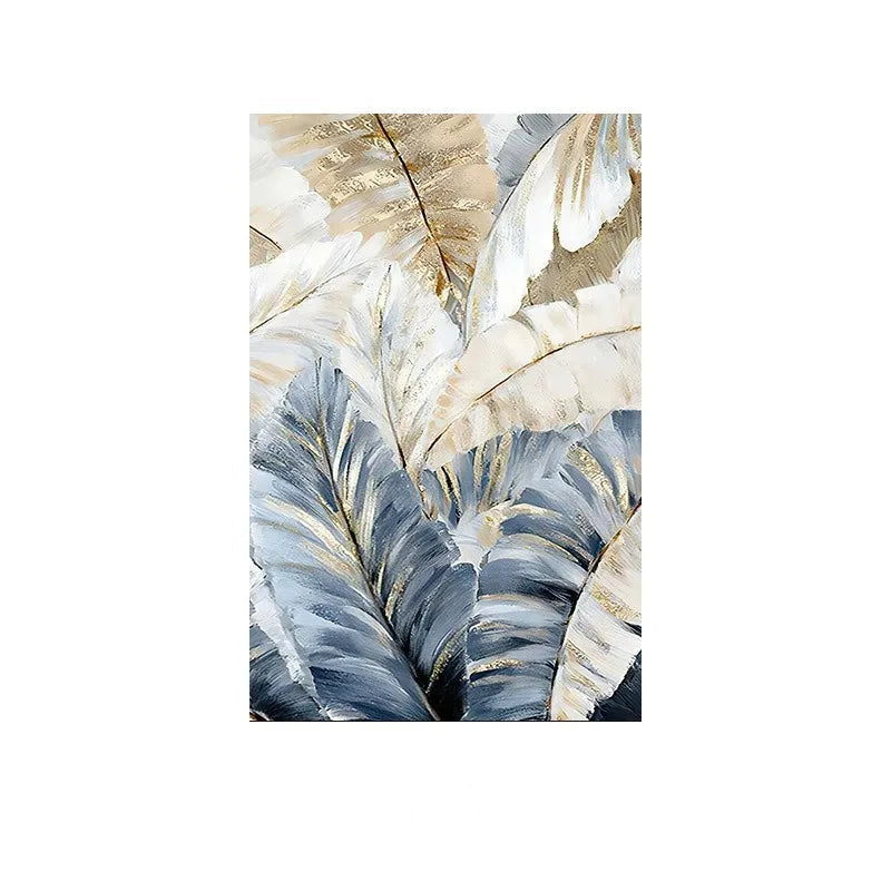 Abstract Green Leaves Modern Botanical Abstract Green Leaves Wall Art Fine Art Canvas Prints Pictures For Living Room Dining Room Art Decor 2025