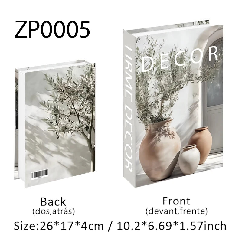Trendy Chic Faux Books – Decorative Book Storage Boxes with Stylish Covers for Coffee Table Scandinavian Style Contemporary Home Décor