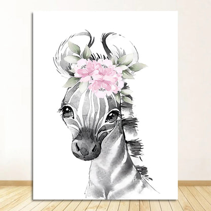 Cute Animals Nordic Nursery Posters Personalized Baby's Name Wall Art Fine Art Canvas Prints Pictures For Baby's Room Nursery Room Wall Decor 2025