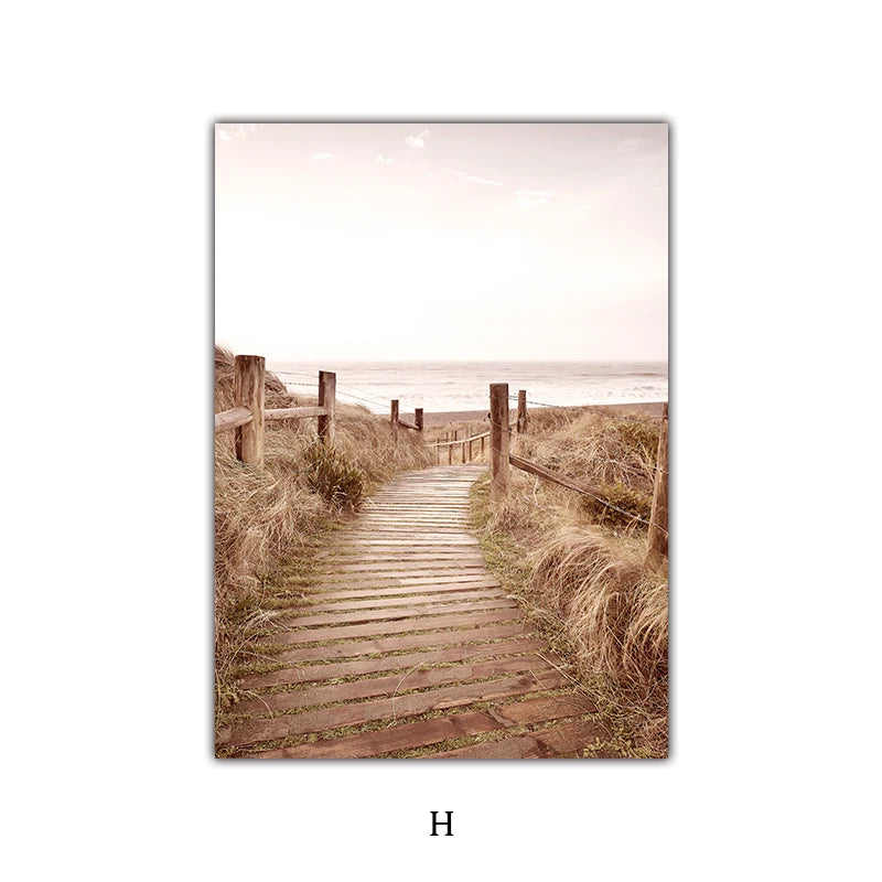 Simple Nature Floral Landscape Gallery Wall Art Fine Art Canvas Prints Minimalist Nordic Pictures For Living Room Scandinavian Home Decor