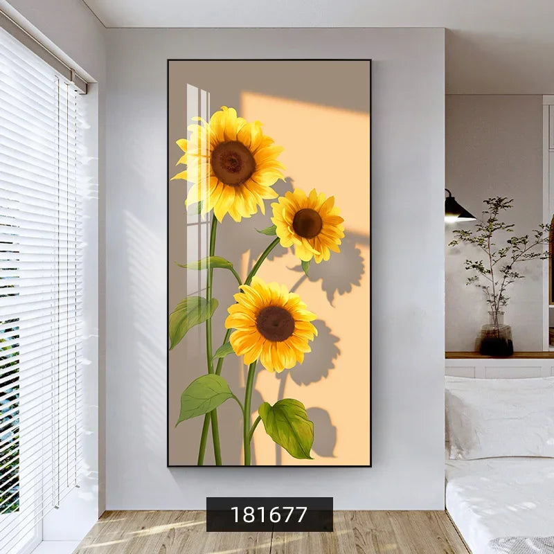 Summer Flowers Colorful Floral Wall Art Fine Art Canvas Prints Modern Botanical Pictures For Living Room Dining Room Foyer Art Decor 2025 05