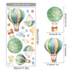 Cartoon Jungle Animals Leaves Watercolor Vinyl Wall Stickers for Kids Room Baby Nursery Room Decoration Elephant Giraffe Sticker