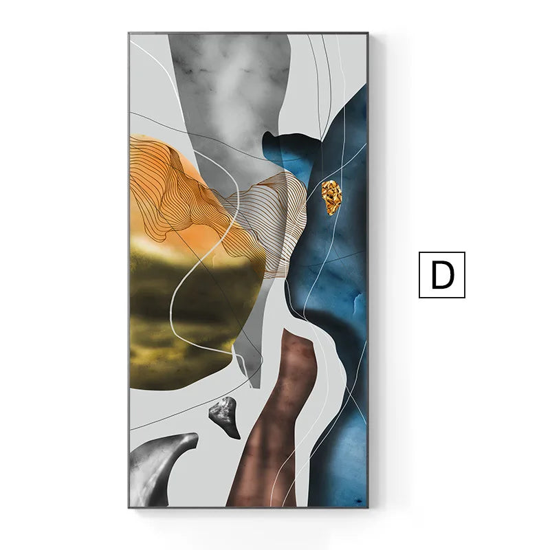 Modern Abstract Nordic Wall Art Fine Art Canvas Prints Posters Colorful Art For Living Room Dining Room Foyer Light Luxury Interior Decoration