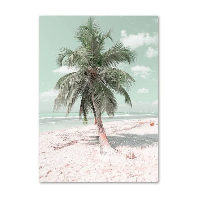 Tropical Sunset Beach Scenes Modern Landscape Wall Art Fine Art Canvas Prints Nordic Gallery Wall Pictures For Living Room Bedroom Home Art Decor