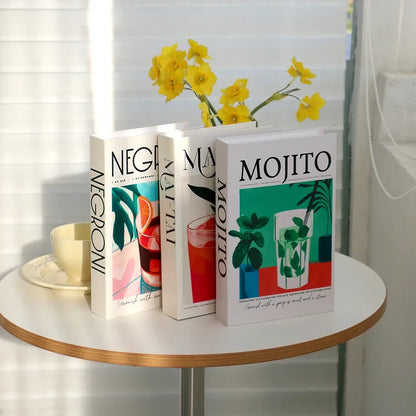 Set of 3Pcs Designer Fashion Faux Books – Decorative Designer Book Props for Coffee Table, Living Room, Hotel Room, Club &amp; Villa Decor