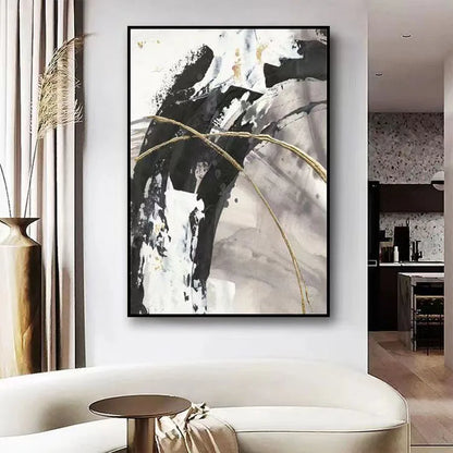 * Hand Painted * Modern Abstract Art Large Format Acrylic Oil Painting For Living Room Entrance Hall Foyer Art Decor