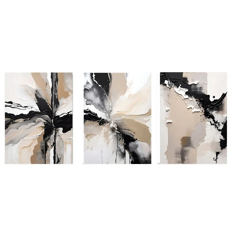 Neutral Palette Grey Black Beige Abstract Wall Art Fine Art Canvas Prints Pictures For Living Room Dining Room Bedroom Home Office Decor 2025