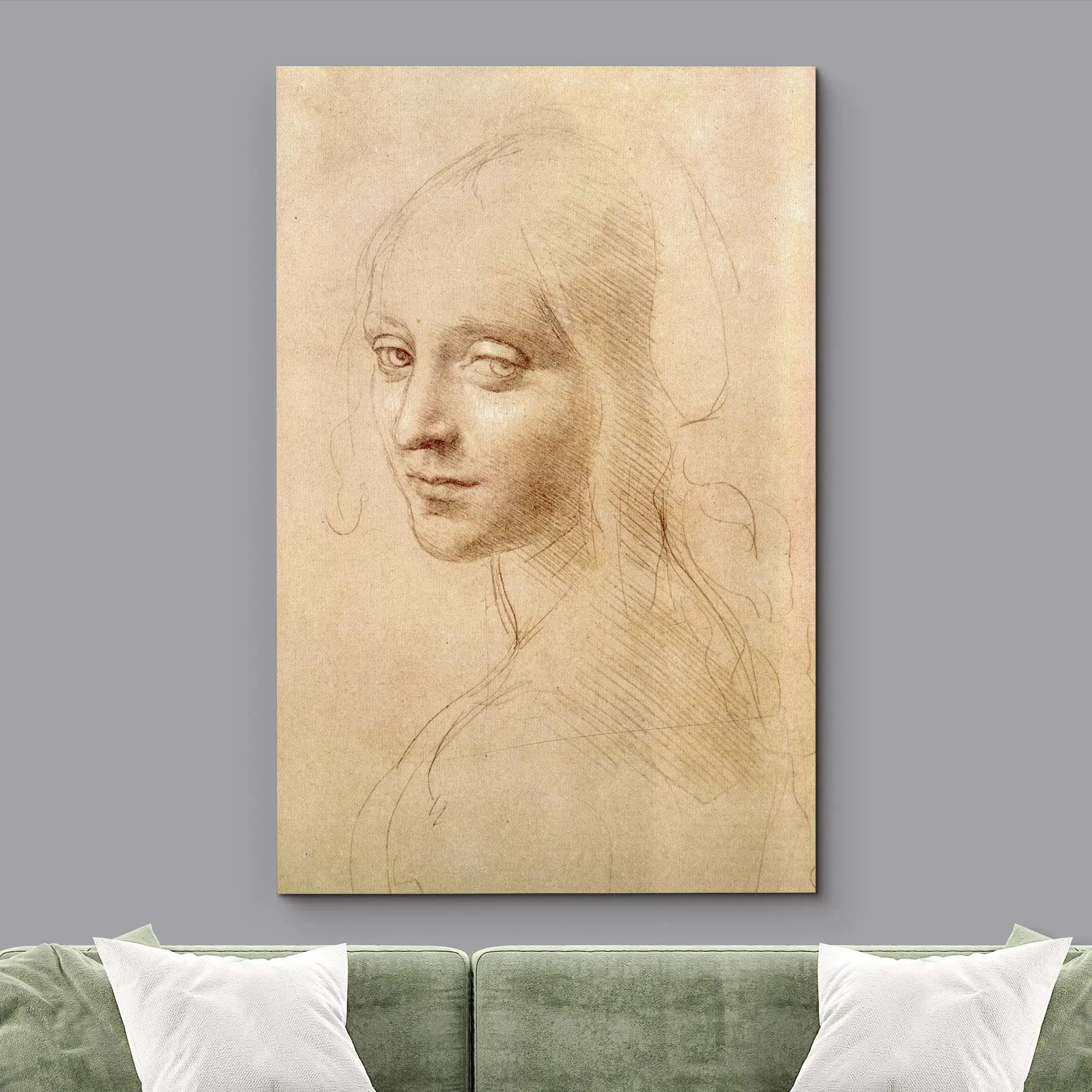 Classic Painting Vitruvian Man, Study of Proportions by Leonardo da Vinci Fine Art Canvas Print Famous Paintings Wall Art Home Office Decor