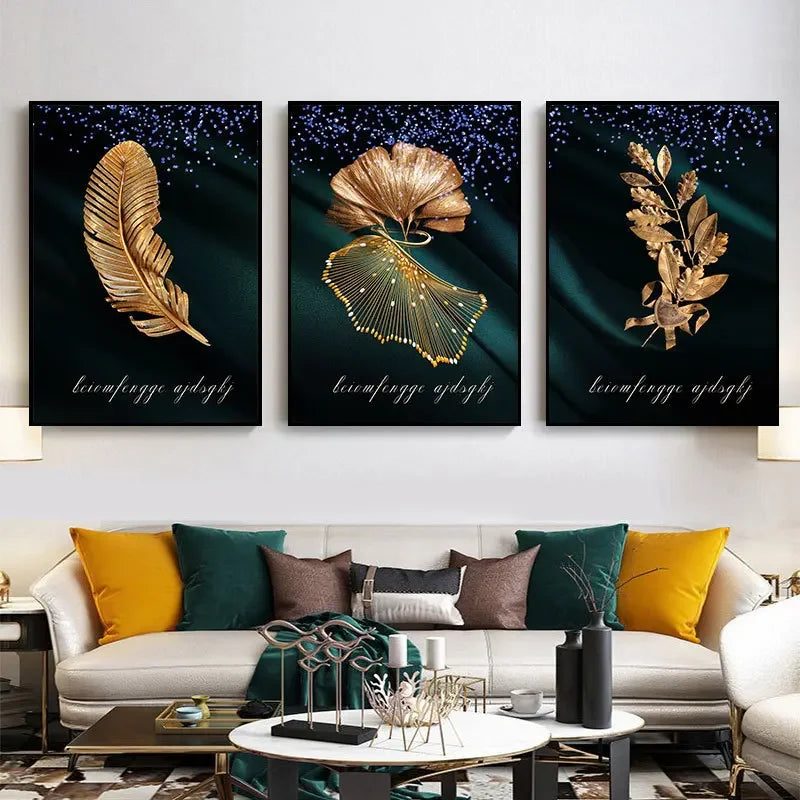 Auspicious Golden Birds In The Flowing Moonlight Landscape Wall Art Fine Art Canvas Prints Modern Pictures For Living Room Dining Room Bedroom Art