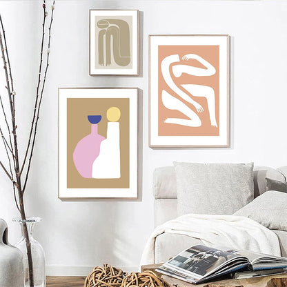 Abstract Minimalist Still Life Figure Fine Art Canvas Prints Posters Pictures For Living Room Bedroom Modern Home Art Decor