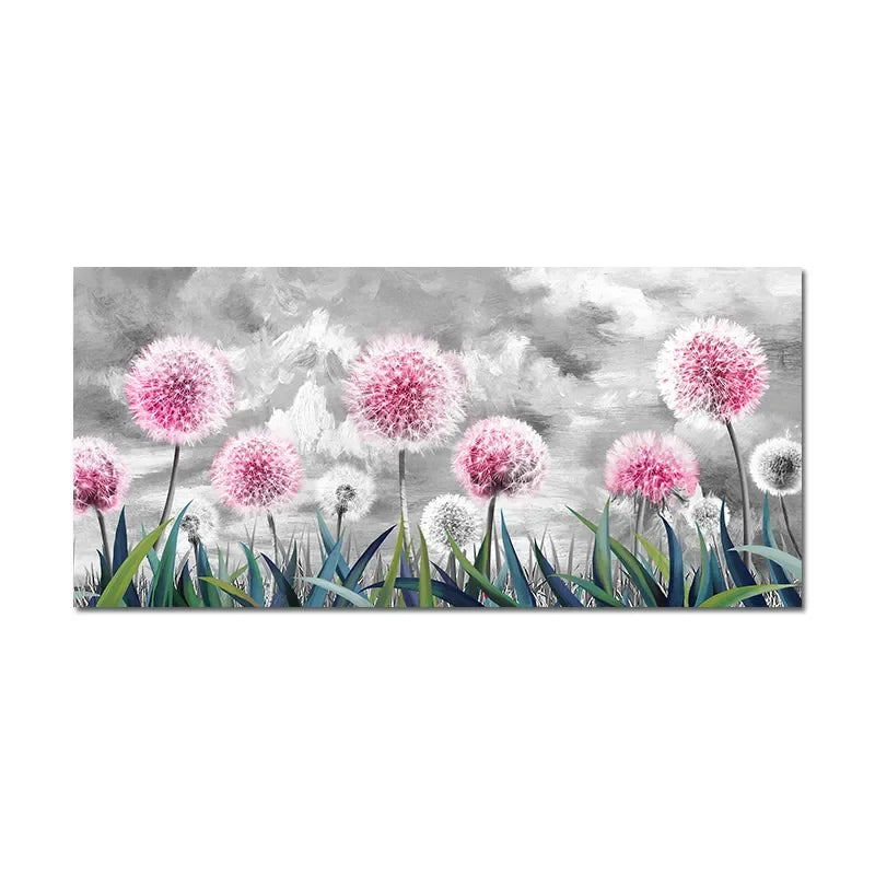 * Featured Sale * Vintage Retro Floral Wide Format Wall Art Fine Art Canvas Prints Modern Botanical Pictures For Living Room Bedroom Art Decor