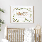 Personalized Baby's Name Poster Wall Art Fine Art Canvas Prints Cute Picture For Children's Nursery Room Baby's Room Kid's Room Signage Decor