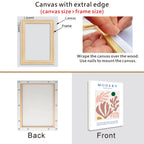 Wood Frame For Canvas Prints - Custom Sizes e.g. 50x70cm, 60x120cm etc - DIY Canvas Framing Kit Wooden Frame Stretcher Bars For Gallery Mount Framing Canvas Prints