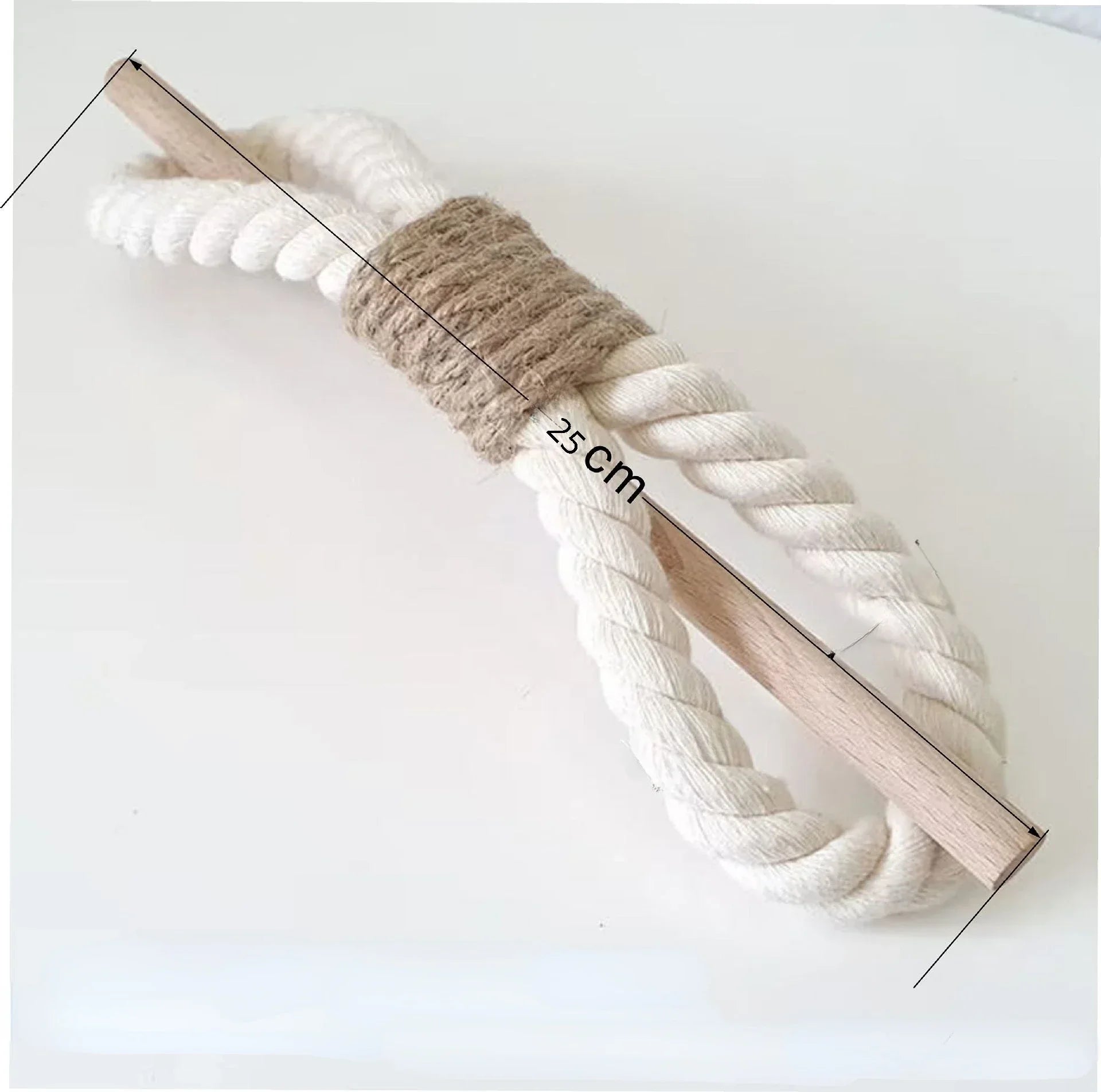 Natural Wood Hemp Rope Curtain Tie Binding Decoration For Living Room –