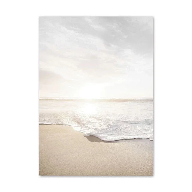 Tropical Sunset Beach Scenes Modern Landscape Wall Art Fine Art Canvas Prints Nordic Gallery Wall Pictures For Living Room Bedroom Home Art Decor