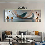Modern Aesthetics Wide Format Abstract Wall Art Fine Art Canvas Print Picture For Living Room Above The Sofa