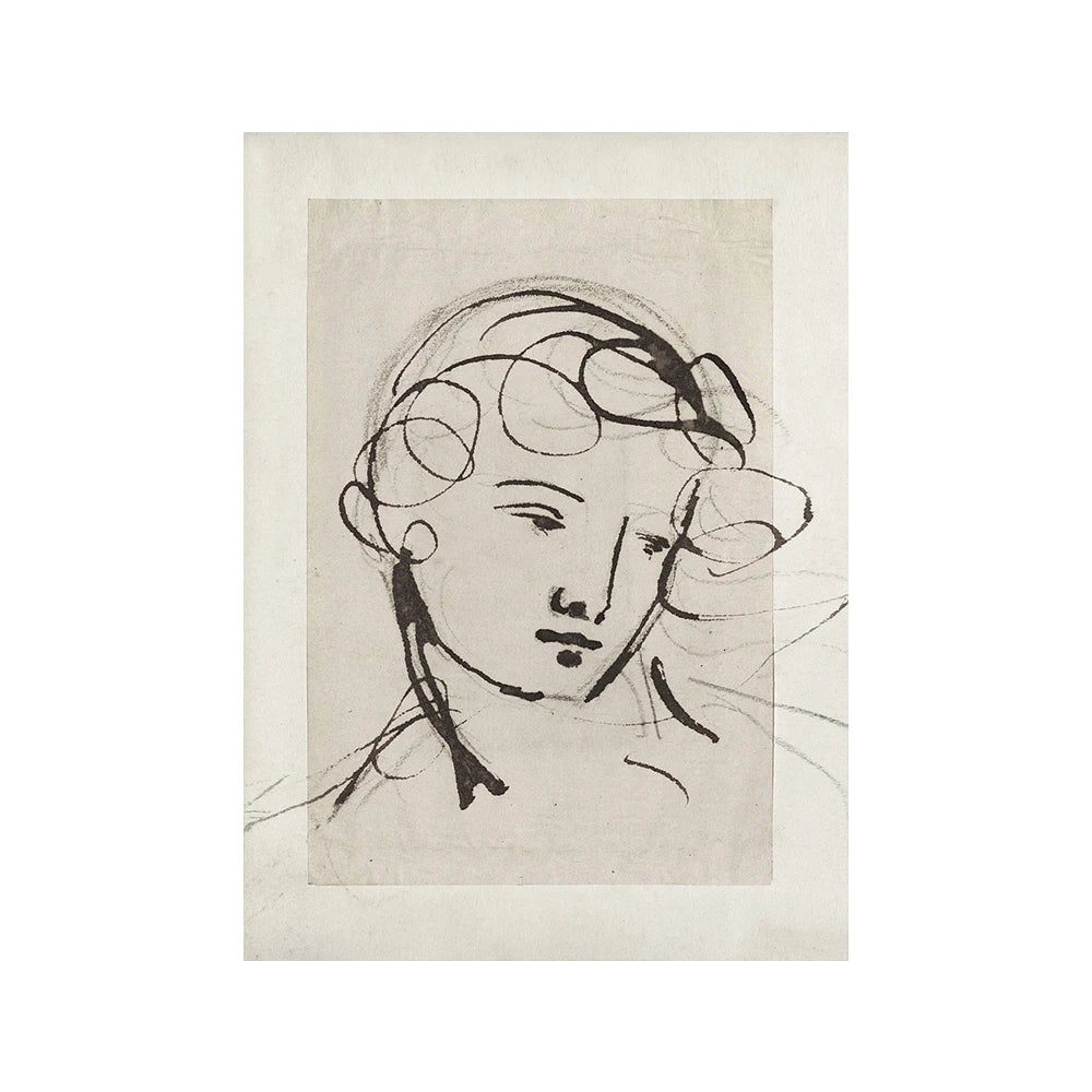 * Featured Sale * Vintage Vogue Gallery Wall Art Landscapes Portrait Floral Abstract Portrait Sketch Fine Art Canvas Prints Pictures For Living Room