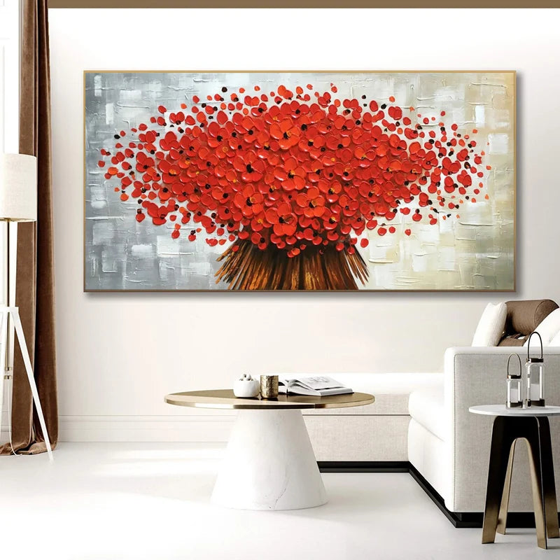 Modern Abstract Flower Tree Wall Art Fine Art Canvas Prints Large Sizes Pictures For Living Room Bedroom Home Office Art Decor