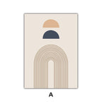 Minimalist Abstract Solar Geometry Wall Art Fine Art Canvas Prints Pictures For Living Room Bedroom, Home Office Art Decor