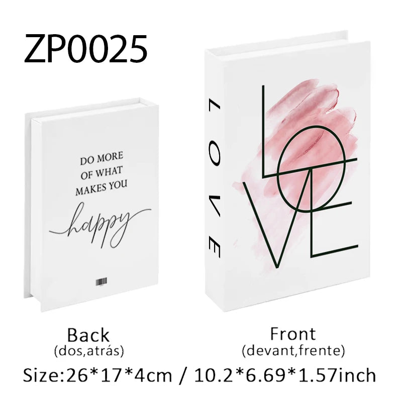 Trendy Chic Faux Books – Decorative Book Storage Boxes with Stylish Covers for Coffee Table Scandinavian Style Contemporary Home Décor