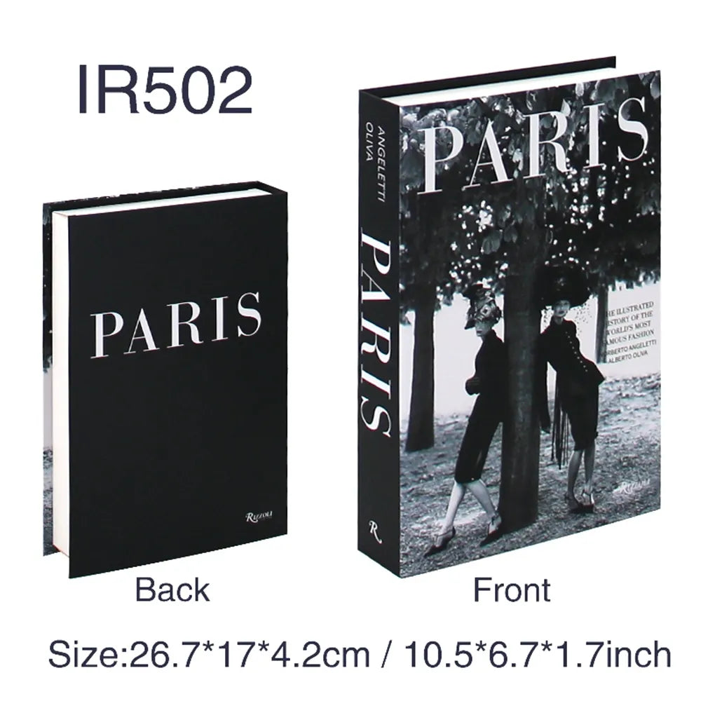 Fashion Art Style Faux Books Coffee Table Decor Book Box Storage Boxes Luxury Practical Ornamental Decoration For Modern Home Decor