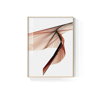 Abstract Twisted Flowing Lines Wall Art Fine Art Canvas Prints Minimalist Pictures For Modern Apartment Living Room Home Office Decor